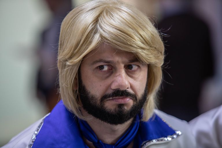 Михаил Галустян на съемках фильма Бабушка легкого поведения 2