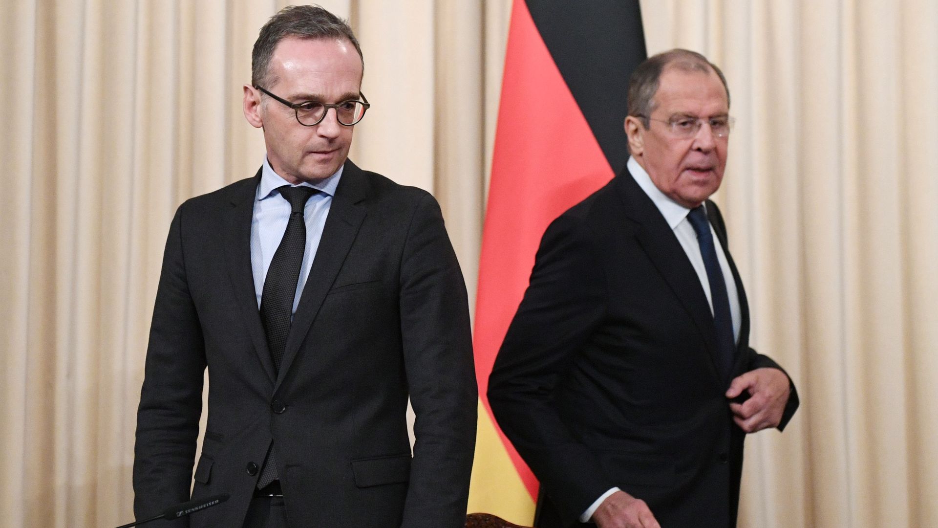 Министр иностранных дел РФ Сергей Лавров и министр иностранных дел ФРГ Хайко Маас Министр иностранных дел РФ Сергей Лавров и министр иностранных дел ФРГ Хайко Маас - РИА Новости, 1920, 15.09.2020