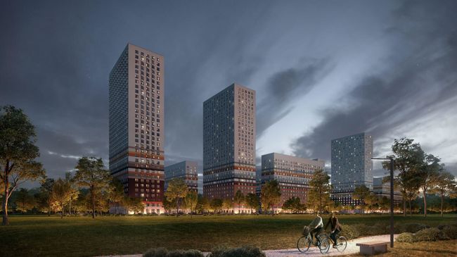 Жилой комплекс группы ПИК Дмитровский парк в Москве