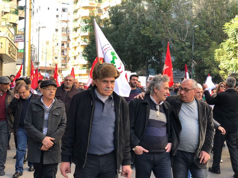 Участники демонстрации в Бейруте. 20 января 2019 Участники демонстрации в Бейруте. 20 января 2019