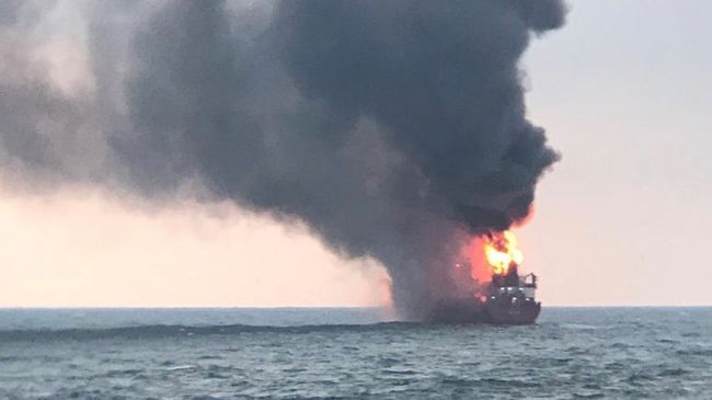 Пожар на газовых танкерах в Черном море Пожар на газовых танкерах в Черном море