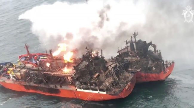 Пожар на газовых танкерах в Черном море Пожар на газовых танкерах в Черном море