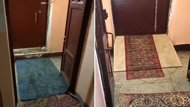 Сломанный и восстановленный пандус для ребенка-инвалида в доме на Авиамоторной в Москве Сломанный и восстановленный пандус для ребенка-инвалида в доме на Авиамоторной в Москве