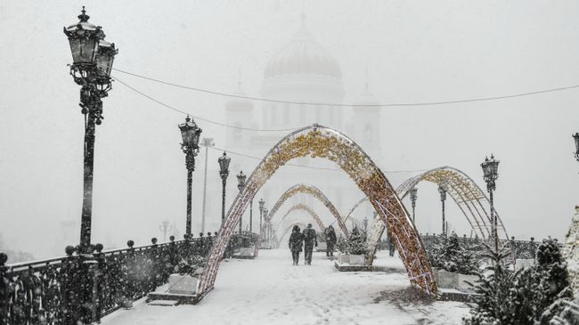 Снегопад в Москве Снегопад в Москве