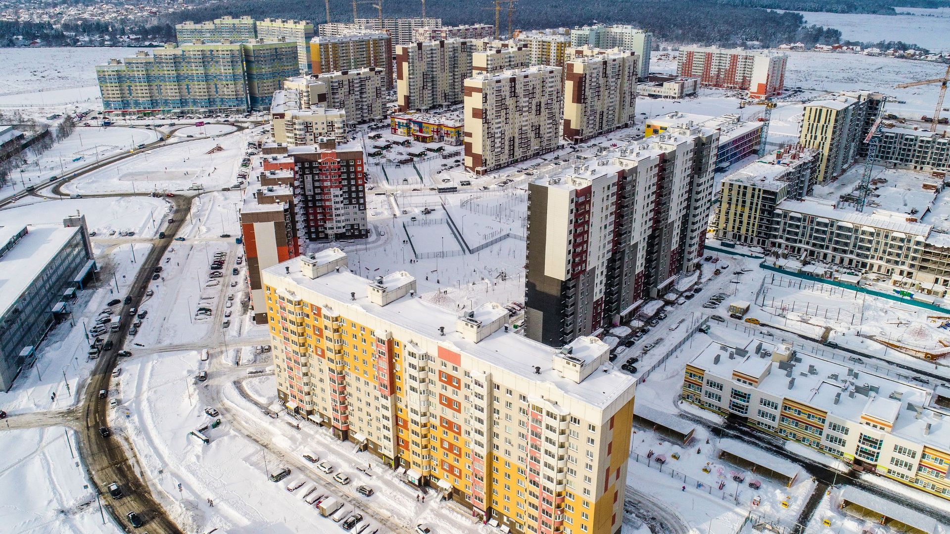 Дома ЖК Новые Ватутинки на территории Новой Москвы вдоль Калужского шоссе Дома ЖК Новые Ватутинки на территории Новой Москвы вдоль Калужского шоссе - РИА Новости, 1920, 01.02.2024