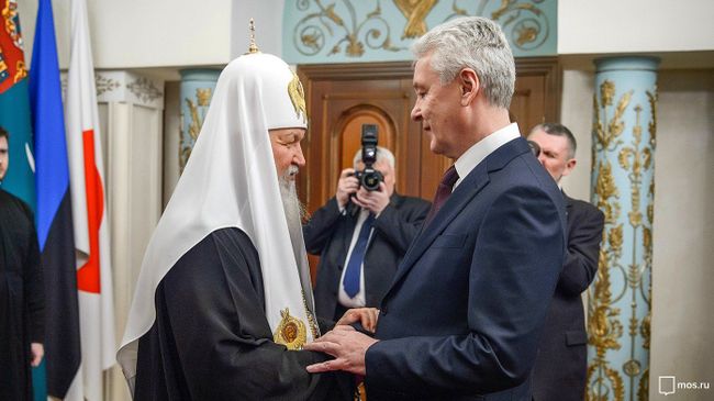 Сергей Собянин поздравил Патриарха Кирилла с годовщиной интронизации Сергей Собянин поздравил Патриарха Кирилла с годовщиной интронизации