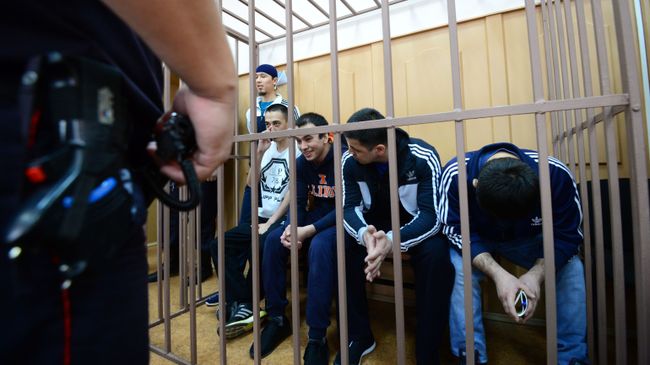 Обвиняемые по делу о теракте в метро Санкт-Петербурга на заседании в суде. Архивное фото