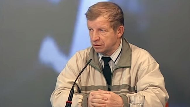 Стоп-кадр телевизионной передачи с участием Юрия Кунцевича
