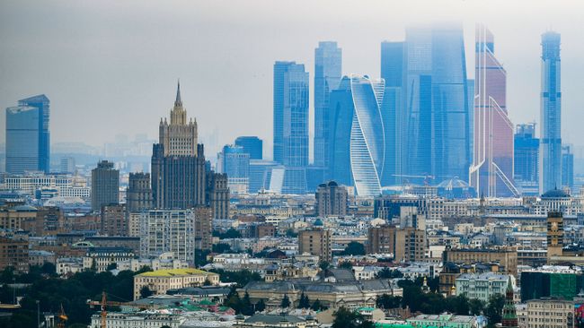 Небоскребы делового центра Москва-сити Небоскребы делового центра Москва-сити