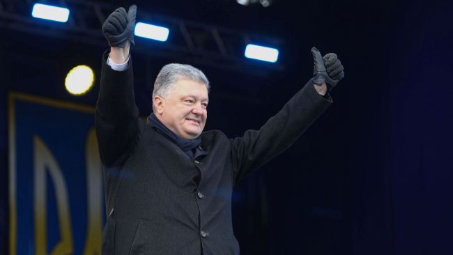 Президент Украины Петр Порошенко выступает в Киеве. 22 января 2019 Президент Украины Петр Порошенко выступает в Киеве. 22 января 2019