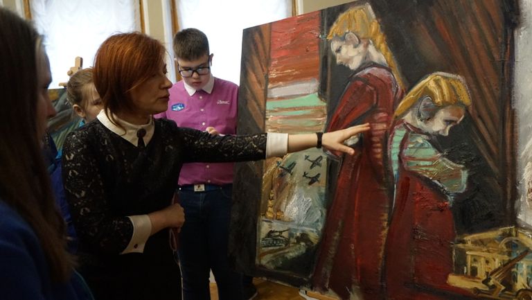 Наталья Шевченко рассказывает о картине Блокадный Ленинград Наталья Шевченко рассказывает о картине Блокадный Ленинград