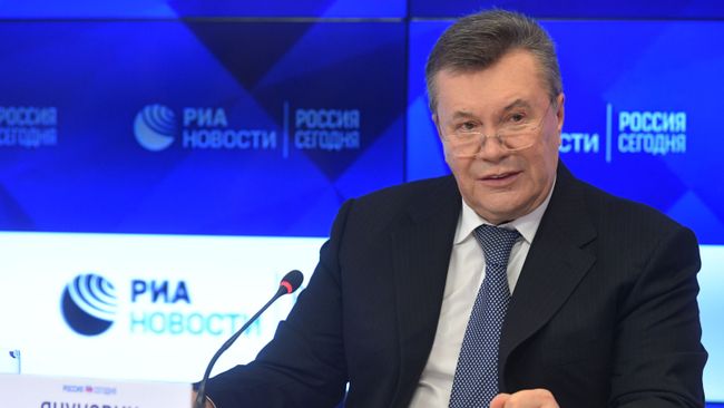 Бывший президент Украины Виктор Янукович на пресс-конференции в МИА Россия сегодня Бывший президент Украины Виктор Янукович на пресс-конференции в МИА Россия сегодня