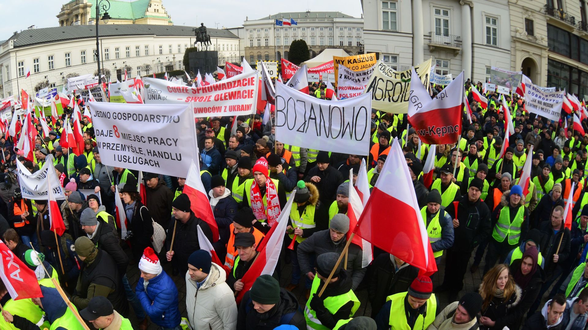 Акция протеста фермеров у президентского дворца в Варшаве Акция протеста фермеров у президентского дворца в Варшаве - РИА Новости, 1920, 09.03.2024