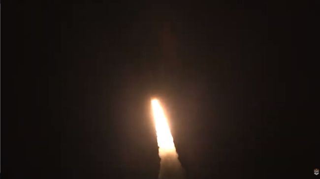 Испытание ракеты Minuteman III. Стоп-кадр с видео
