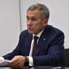 Президент Республики Татарстан Рустам Минниханов во время встречи с президентом РФ Владимиром Путиным. 13 февраля 2019
