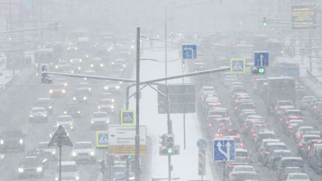 Снегопад в Москве Снегопад в Москве