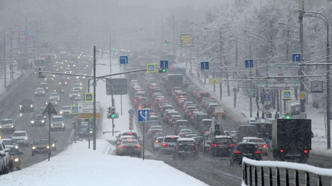 Снег в Москве Снег в Москве