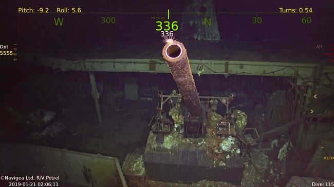 Осмотр затонувшего авианосца USS Hornet Осмотр затонувшего авианосца USS Hornet