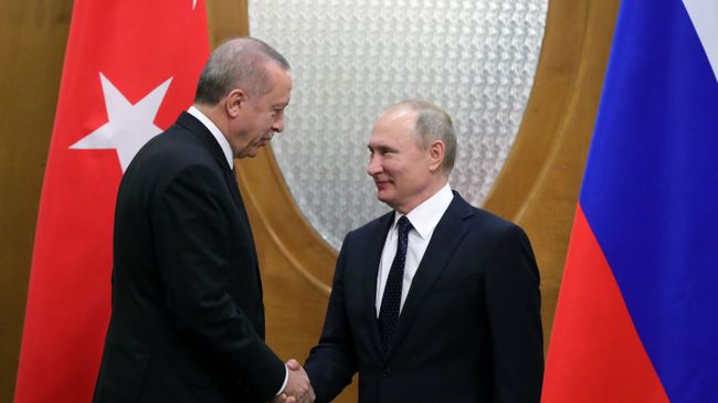 Президент РФ Владимир Путин и президент Турецкой Республики Реджеп Тайип Эрдоган Президент РФ Владимир Путин и президент Турецкой Республики Реджеп Тайип Эрдоган