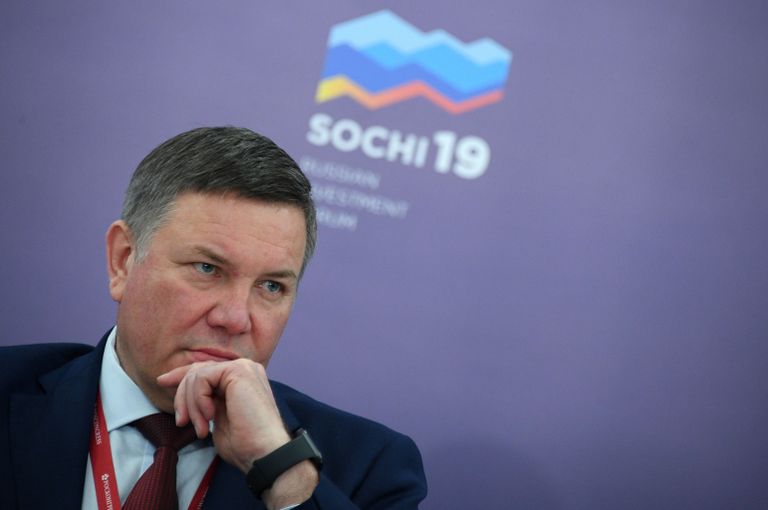 Губернатор Вологодской области Олег Кувшинников на Российском инвестиционном форуме в Сочи