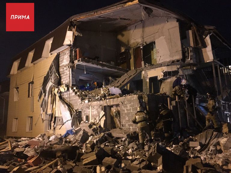 Взрыв газа в Красноярске