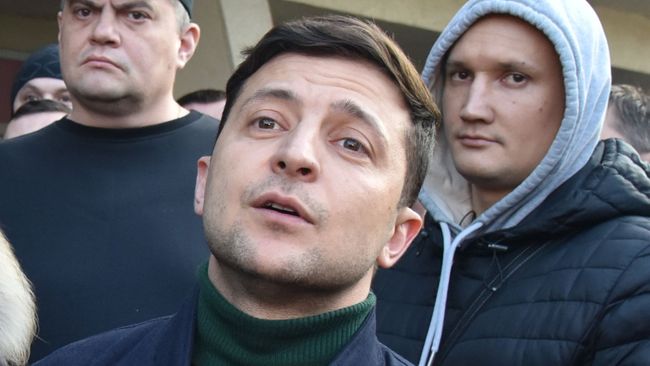 Кандидат в президенты Украины Владимир Зеленский