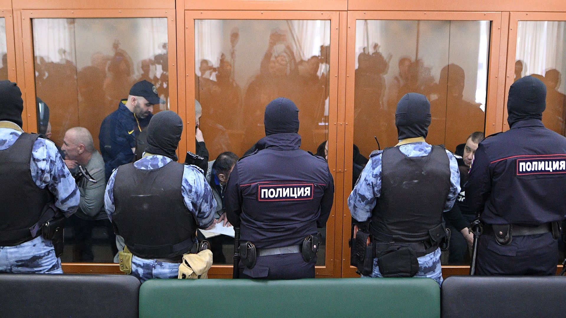 Участники преступной организации, созданной и возглавляемой уроженцем Грузии Асланом Гагиевым, в Московском окружном военном суде Участники преступной организации, созданной и возглавляемой уроженцем Грузии Асланом Гагиевым, в Московском окружном военном суде - РИА Новости, 1920, 07.06.2021