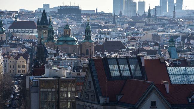 Виды Праги с горы Метроном