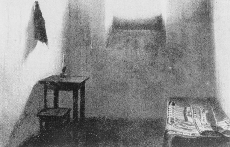 Камера пермской тюрьмы, в которой отбывал заключение революционер Яков Михайлович Свердлов в 1906 году Камера пермской тюрьмы, в которой отбывал заключение революционер Яков Михайлович Свердлов в 1906 году