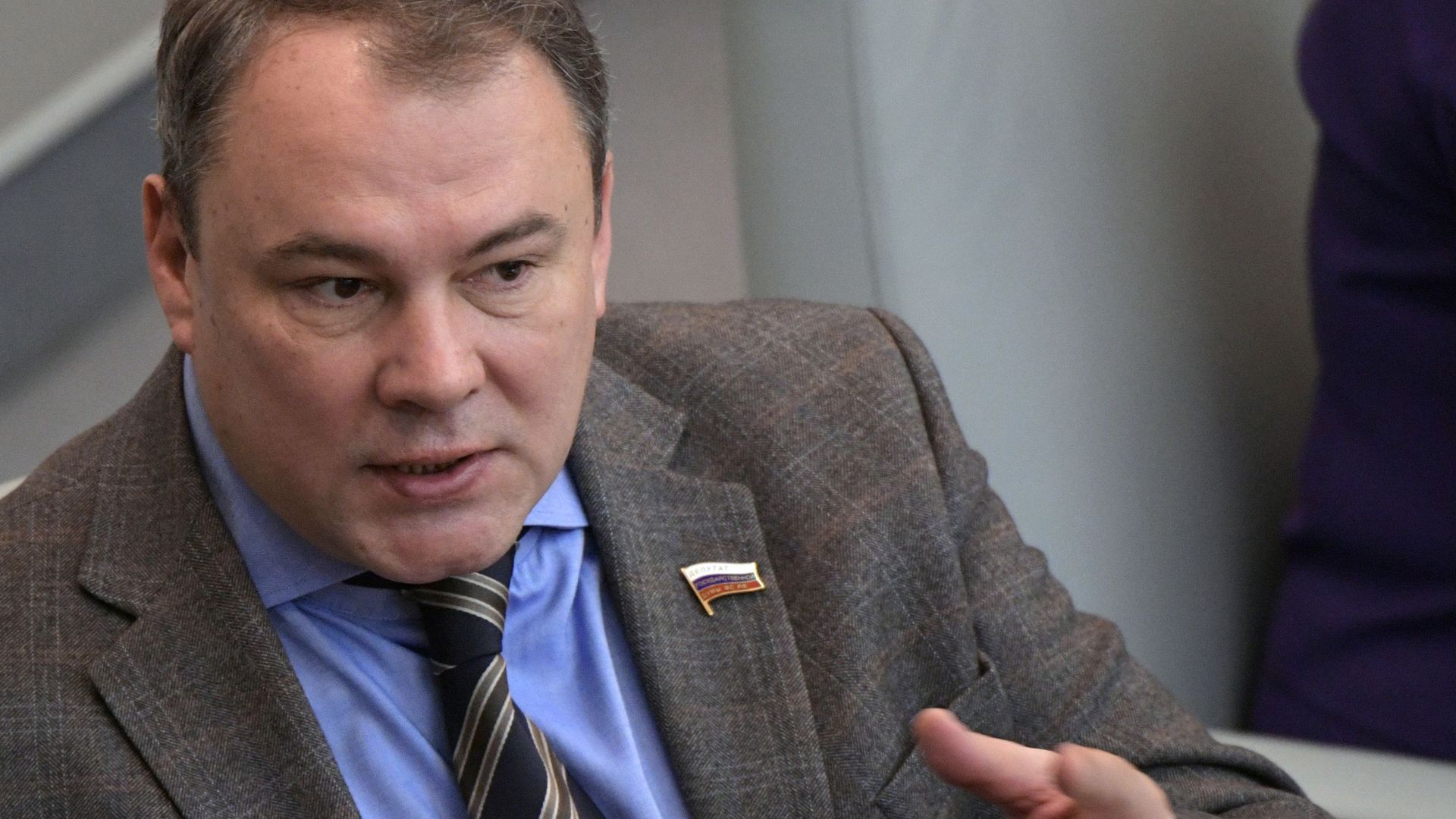 Заместитель председателя Государственной Думы РФ Петр Толстой на пленарном заседании Государственной Думы РФ. 19 февраля 2019 Заместитель председателя Государственной Думы РФ Петр Толстой на пленарном заседании Государственной Думы РФ. 19 февраля 2019 - РИА Новости, 1920, 24.03.2021