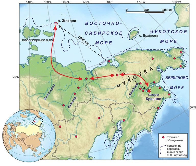 Путь товарообмена жителей Жоховской стоянки 9000 лет назад Путь товарообмена жителей Жоховской стоянки 9000 лет назад
