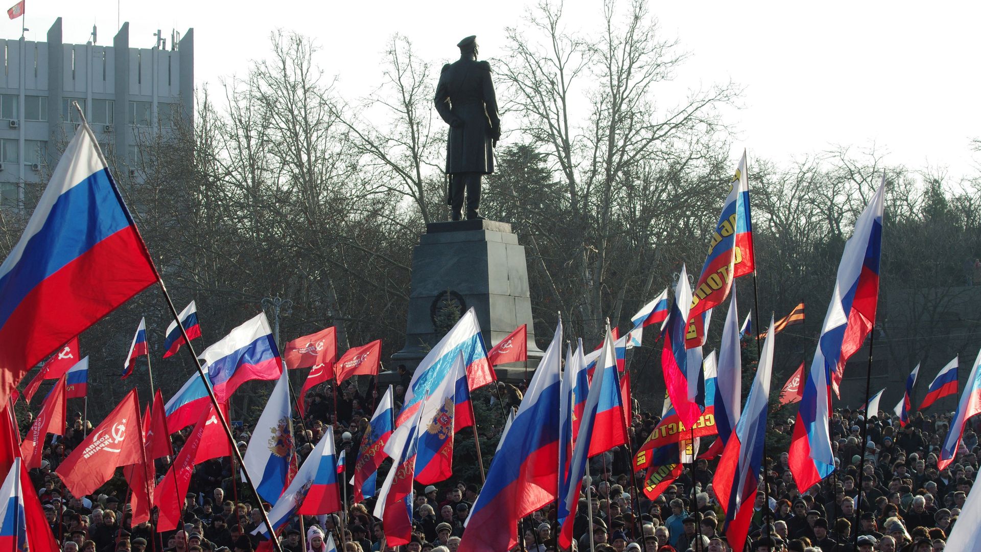 Участники митинга в Севастополе. 23 февраля 2014 - РИА Новости, 1920, 18.03.2026