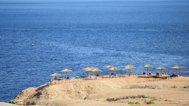  Вид на пляж в Шарм-эль-Шейхе