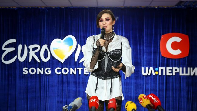 Певица Анна Корсун (MARUV) после национального финального отбора на конкурс Евровидение в Киеве Певица Анна Корсун (MARUV) после национального финального отбора на конкурс Евровидение в Киеве