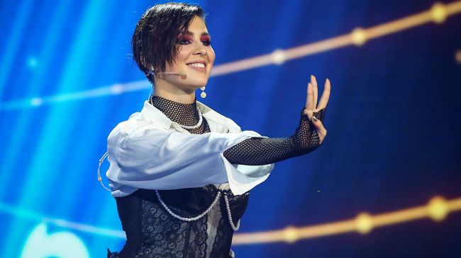 Певица Анна Корсун (MARUV) во время национального финального отбора на конкурс Евровидение в Киеве Певица Анна Корсун (MARUV) во время национального финального отбора на конкурс Евровидение в Киеве