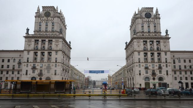 Здания на привокзальной площади в Минске Здания на привокзальной площади в Минске