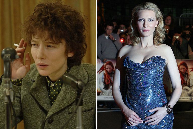 Кейт Бланшетт в фильме Меня там нет (2007) и в жизни Кейт Бланшетт в фильме Меня там нет (2007) и в жизни