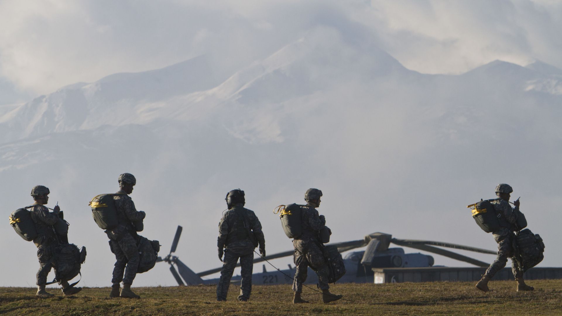 Американские военные во время учений Американские военные во время учений - РИА Новости, 1920, 17.05.2021