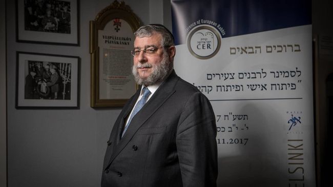 Президент Совета раввинов Европы, главный раввин Москвы Пинхас Гольдшмидт