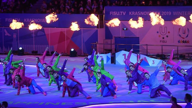 Церемония закрытия XXIX Всемирной зимней Универсиады 2019