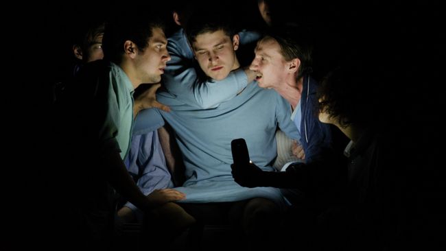 Сцена из спектакля Вальпургиева ночь, или Шаги командора в СТД На Страстном