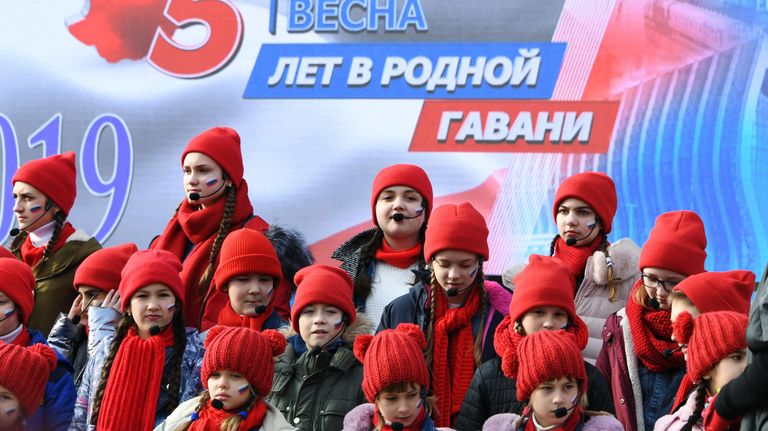 Праздничный концерт в Симферополе, посвященный 5-й годовщине Общекрымского референдума 2014 года и воссоединения Крыма с Россией