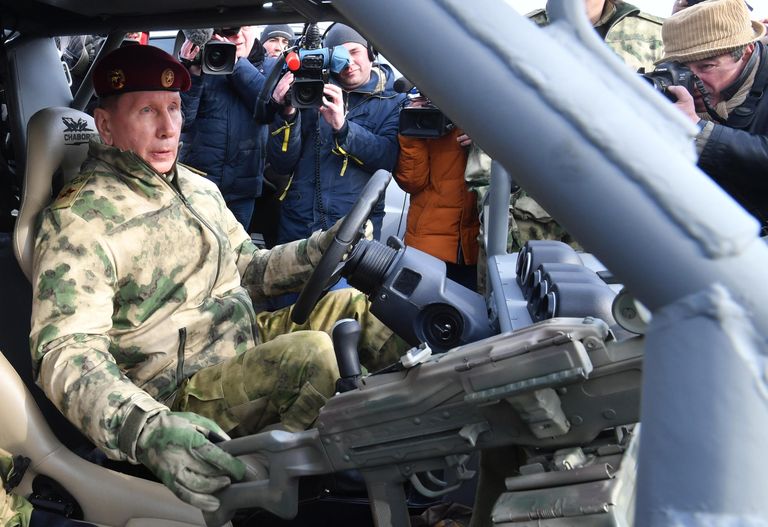 Директор Федеральной службы войск национальной гвардии - главнокомандующий войсками национальной гвардии РФ Виктор Золотов Директор Федеральной службы войск национальной гвардии - главнокомандующий войсками национальной гвардии РФ Виктор Золотов