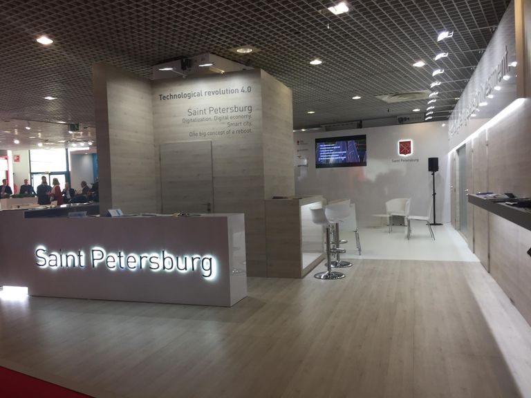 Стенд Петербурга на выставке MIPIM 2019 в Каннах