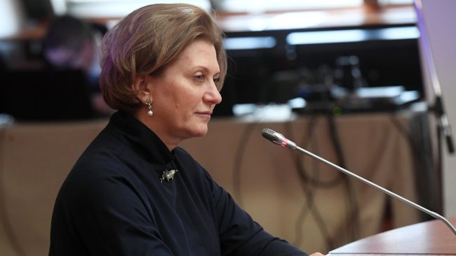 Главный государственный санитарный врач РФ Анна Попова во время 81-го заседания Экономического совета СНГ в Москве. 15 марта 2019 Главный государственный санитарный врач РФ Анна Попова во время 81-го заседания Экономического совета СНГ в Москве. 15 марта 2019