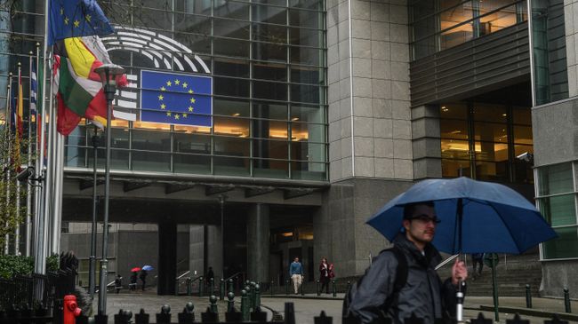 Здание Европейского парламента в Брюсселе