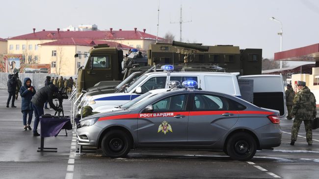 Автомобиль Lada Vesta на презентации новой техники и вооружения Росгвардии. 15 марта 2019 Автомобиль Lada Vesta на презентации новой техники и вооружения Росгвардии. 15 марта 2019