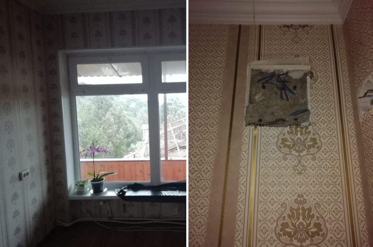 Розетки до и после выселения Светланы Ильиновой
