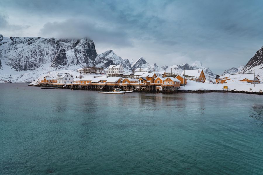 Деревня Сакрисой, Лофотенские острова Деревня Сакрисой, Лофотенские острова