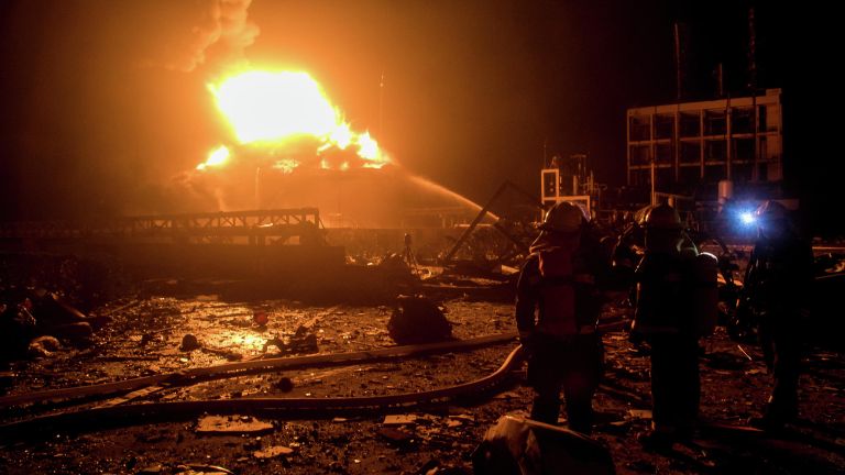 Взрыв на химзаводе в китайской восточной провинции Цзянсу Взрыв на химзаводе в китайской восточной провинции Цзянсу